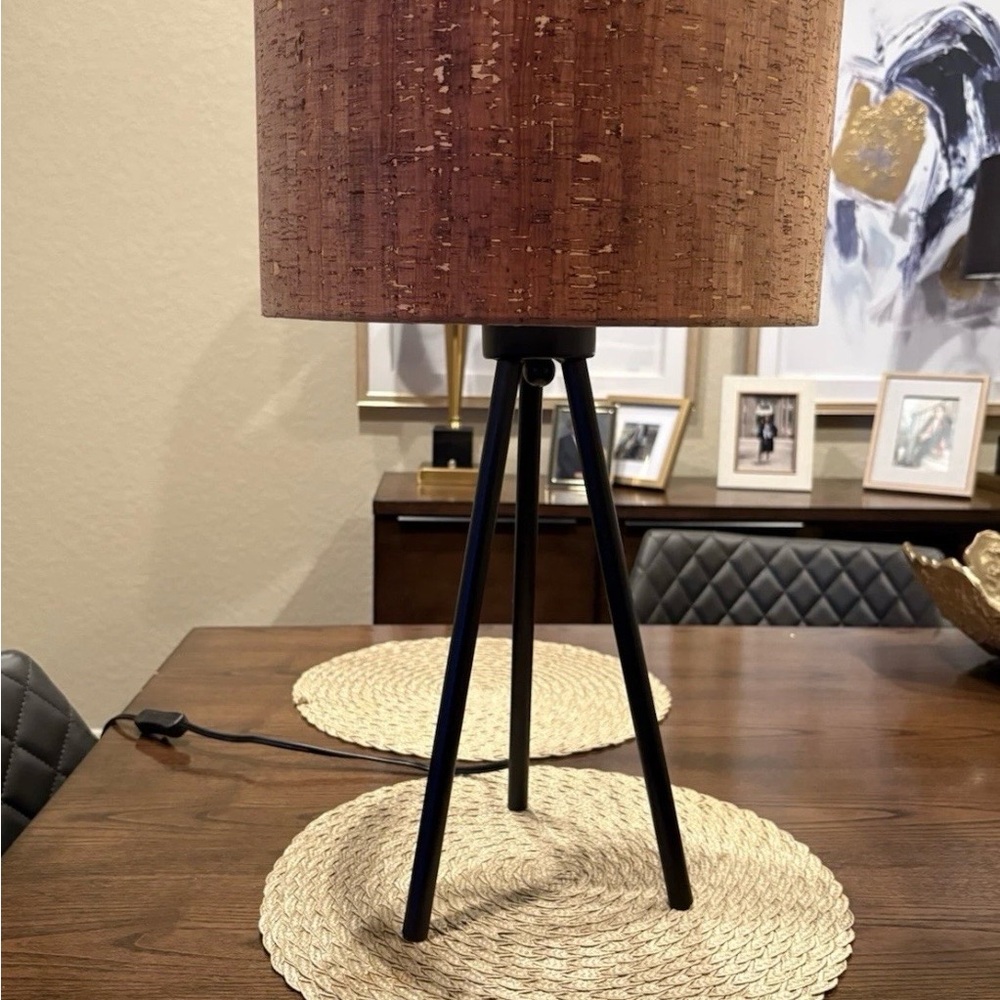 Brown Tripod Table Lamp